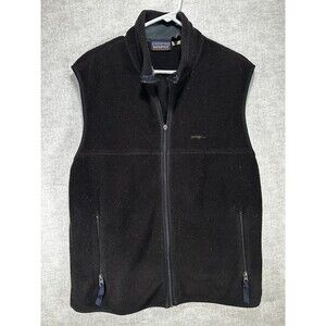 Patagonia Synchilla Vest Black Size Large Zipper Pull Missing